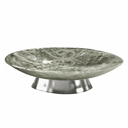 NU STEEL Mercury Glass Soap Dish MG3H